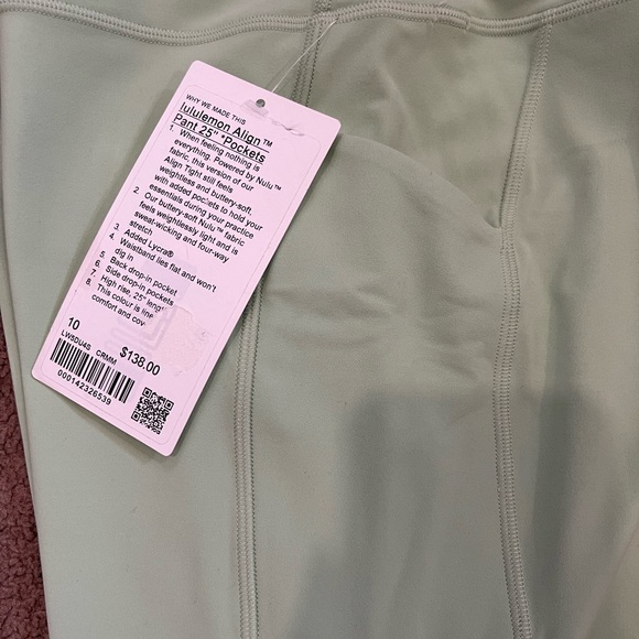 Lululemon Align High-Rise Pant with Pockets 25” - Size 10 - Creamy Mint - Picture 3 of 12